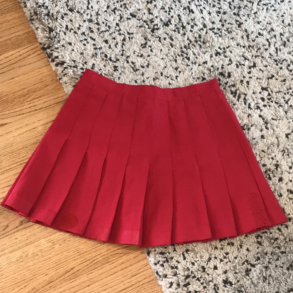 Vintage Reebok Sport Red Pleated Tennis Skirt 🎾